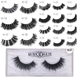 3d Mink Eyelashes Handmade Mink Lashes Thick Sexy False Eye Lashes Eye Makeup Make Up Tool 50 Styles