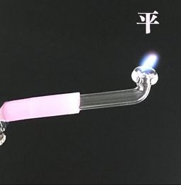 Fly fire gun modified glass head lighters accessories wholesale, glass water pipes, glass pipe fittings