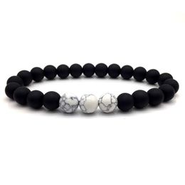 8MM New Fashion Natural Wooden & stone Beaded Root Chakra Jewery & Hip Hop Bead Bracelet Buddha Word Jewelry For Men Women gift