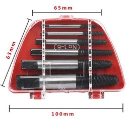 Free Shipping Hot 5 pcs/box Screw Extractor Drill Bits Guide Set Broken Stud Spanner Damaged Bolt Remover Tool Kit