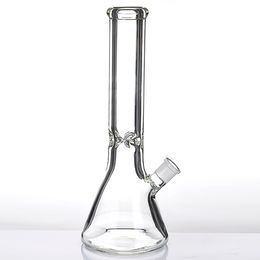 13.2'' Beaker Glass banger hanger Simple Glass Bongs with Ice Catcher Thick Beaker Base Glass Water Pipes for Smoking 941