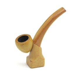 Bending rod vertical solid wood small pipe portable square bottom wood short pipe fittings