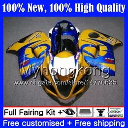 Yellow HOT Body For SUZUKI Hayabusa GSXR1300 08 09 10 11 19MY41 GSX R1300 2008 2009 2010 2011 GSXR 1300 12 13 14 15 Fairing Bodywork