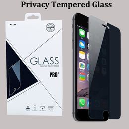 Privacy Tempered Glass For iPhone 12 11 pro Xs max 8 7 6 Plus 9H 0.33mm Anti-Spy Screen Protector for Samsung Note 5 S7