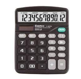Comix 12-Digit Dual Power Handheld Desktop Calculator Office School Supplies (C-837H)