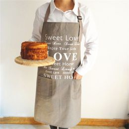 1pcs the pocket of the adult apron is handmade and baked with a soft texture and high quality 100 cotton