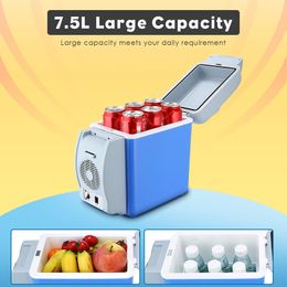 free deliverGBT - 3008 7.5L Mini Car Refrigerator Multi-Function Home Travel Vehicular Fridge Dual-use Box Cooler Warmer Temperature Control