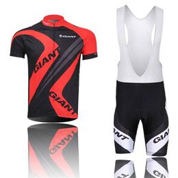 GIANT team Cycling Short Sleeves jersey bib shorts sets Mens Clothing summer quick dry Bicycle clothing U2171111