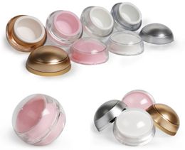 20pcs/lot 5g Plastic Cosmetic Empty Jars Sample vial box Bottles Eyeshadow Makeup Cream Lip Balm Container Pots 4 colors