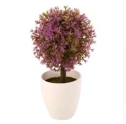 New Arrival Artificial Topiary Tree Ball Plants In Pot Colourful Fake Plant Ball Pot For Garden Home Office Decors