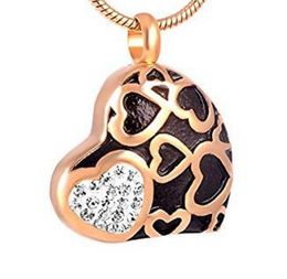 Wholesale cremation can be opened with heart-shaped perfume bottles to pendant the urn to commemorate family pets mini funeral jewelry