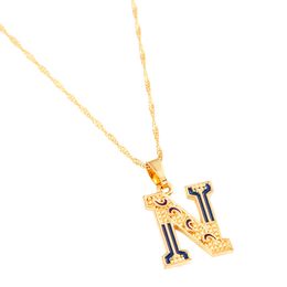 Alphabet N Pendant Necklace Initial Pendant Necklace Best Friends Jewelry