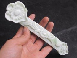 Chinese hand carved jade, jade ruyi/3