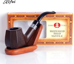 New diamond shaped imitation ebony ebony resin pipe man portable cigarette smoking accessories