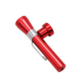 New Arrival Unique design Aluminium Smoking Pipe 61MM With Metal Smoking Bowl Pipe Portable Pocket Size