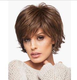 Casual Urban Sexy Brown Short Wigs Cosplay Wig Hair