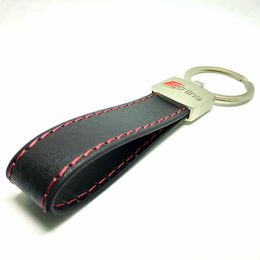 Keychains & Lanyards Car Leather Keychain Keyring Key Chain Ring Key Holder for Audi Sline S Line A3 A4 A6 A7 A8 B6 S3 S4 S5 RS Q5 easy to carry LZP1