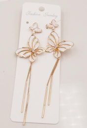 new hot Fashion long fringed butterfly earrings style retro exaggerated earrings national style earrings exquisite classic