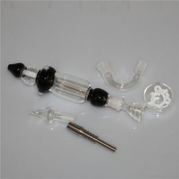 Glass Nectar Bong kit Glass pipe hookah two function both quartz & titanium tip bongs 10mm 14MM for Oil Rigs Dabs