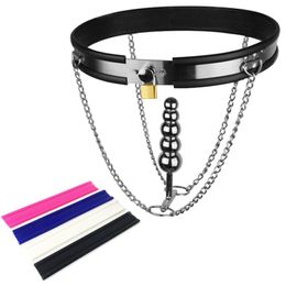 Invisible Stainless Steel Female Chastity Belts Adjustable Bondage Chain Female Chastity Pants Fetish Device Sex Toys for Women G7-5-56