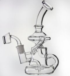 New Klein Tornado Percolator Glass Bong Recycler Water Pipes Oil Dab Rigs