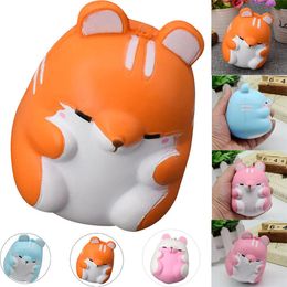 fun stress reliever UK - Baby Toys New Arrival Kawaii Squishy Hamster Squeeze Soft Slow Rising Healing Fun Toys Kids Relieve Stress Decor Child Xmas Gift Wholesale