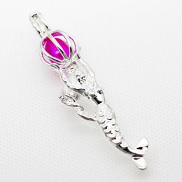 Newest Design Mermaid Pearl Cage Cheap Pendant Necklace, Designed for Girls's Necklace (Free Shipping, Pearl Sold separately)