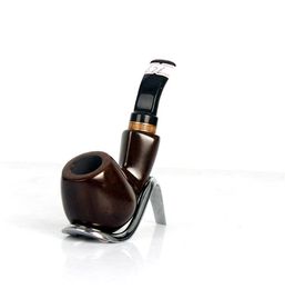 Boutique solid wood grain handmade loop with male filter cigarette smoking accessories