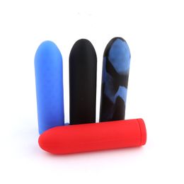 Colourful Silicone Bullet Missile Shape Herb Grinder Spice Miller Crusher High Quality Beautiful Unique Design Wax Box Multiple Colours Uses