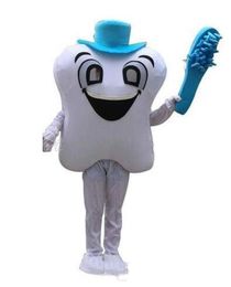 2018 High quality hot Adult Cute BRAND Cartoon New Professional Blue Brush Tooth Dentist Mascot Costume Fancy Dress Hot Sale Party costume