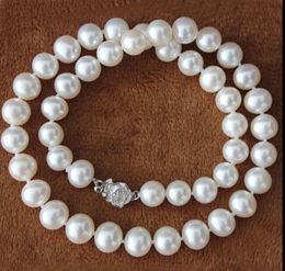 8-9mm White Akoya Cultured Pearl Necklace 18INCH