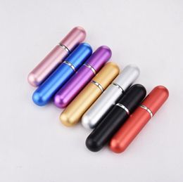 New 5ml Mini Fashion Empty Refillable Perfume Atomizer Bottle Portable Travel Scent Pump Spray Case LX1101