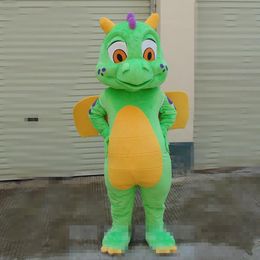 2018 High quality Adult size Cartoon Green Dianosaur Mascot Costume Halloween Christmas Birthday Dianosaur Carnival Dress