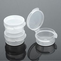 Sample Button Jar Box 5g Clear Small Pot Leak Proof Cream Jars Cosmetic Empty Makeup Loose Powder Case QW7001