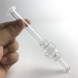 -6 pouces mini nectar collecteur avec épais verre transparent conseils de tube de verre pyrex rig bâton de fumer des tuyaux de main