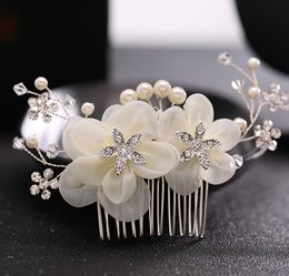 Bridal Comb, photo studio decoration, water drill, silk flower headwear, bridal headwear