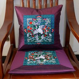 Patchwork Vintage Seat Cover Chair Seat Cushion Pad Christmas Decorative Chinese Chair Cushions Pillow 45x45cm Cushion Seat Mat