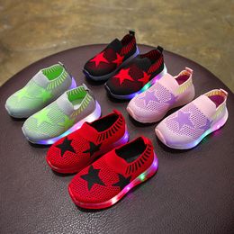 usb charging kids led light child casual sneakers luminous sneakers kids shoes for girl led sneakers#30