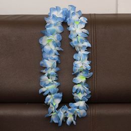 100cm Flower Hawaiian Beach Party Hula Garland Leis Necklace Lei Birthday Party Supplies Wedding Favours 8color