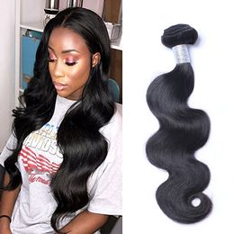 Peruvian Virgin Human Hair Body Wave Unprocessed Remy Hair Double Wefts 100g/Bundle 1bundle/lot Can be Dyed Bleached Hair Extensions