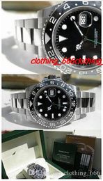 Factory Supplier NEW Top quality Luxury Sapphire Gmt 116710 II CERAMIC 40mm Automatic Men's Watch Watches original Box Hot Selling