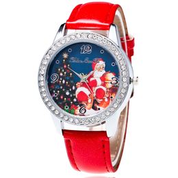 The explosion of Ms. diamond belt watch Santa Christmas tree gift spot wholesale