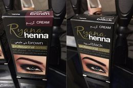 Enhancers Professional Make up Eyebrow Henna Eyelashes Cream Natural Plant Colour Mehendi Eyebrow Tint Set Dye Brown Black With Gift