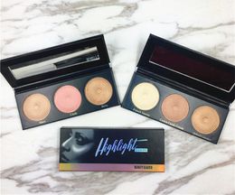 NEW Hot Brand makeup Beauty Glazed 3colors Highlight Powder Bronzers & Highlighters Palette Top Quality DHL shipping