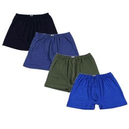 4 pcs/lot Boxer Men Cotton Boxers Loose Shorts Men's Panties Plus Size Short Breathable Mens Underwear Boxers