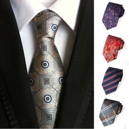High quality Neck Ties mens ties Jacquard Floral Stripes Business Suit Ties Neckties for Men Will and Sandy