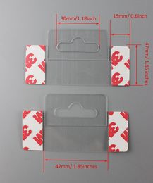 self-adhesive PET hook merchandise box packing hanger PVC display hook