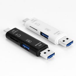 3 In 1 USB 3.1 Type-C USB Micro USB TF Micro SD SDXC OTG Card Reader For Macbook Android Phone Tablet