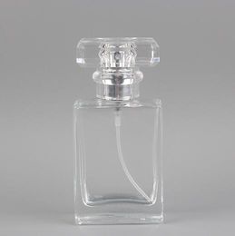 30ML Portable Glass Perfume Empty Bottle Refillable Atomizer With Aluminium Cosmetic Case For Travel Glass Spray Bottle