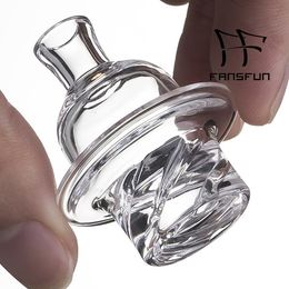 Cyclone riptide Carb Cap Smoke glass or quartz material For Banger Nail OD 31mm Dome With Air Hole Oil Rigs